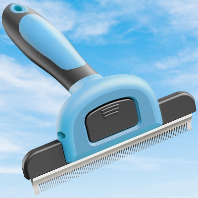 Brosse chien - DOGCombBrush™ - Bleu