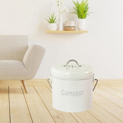 Composteur de Cuisine - KitchenBucket™ - Blanc