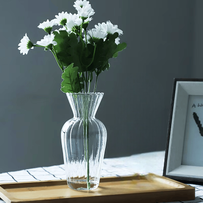 Vase en verre transparent - CreativeGlassVase™ - Style C