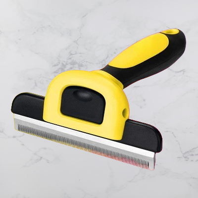 Brosse chien - DOGCombBrush™ - Jaune