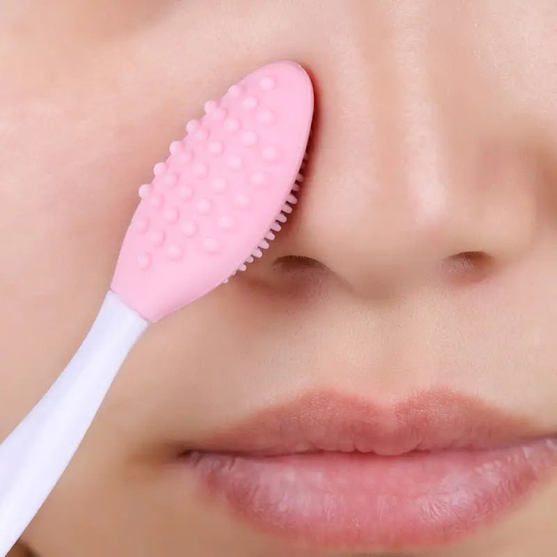 Brosse Nettoyante pour le Visage - DoubleSilkBrush™ - Rose Clair