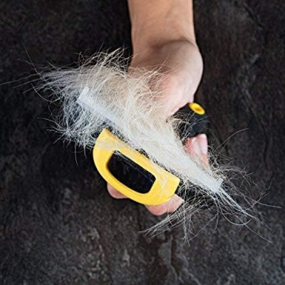 Brosse chien - DOGCombBrush™ - Jaune