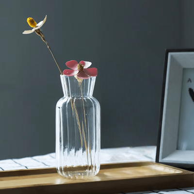 Vase en verre transparent - CreativeGlassVase™ - Style B