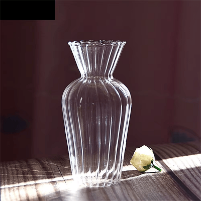 Vase en verre transparent - CreativeGlassVase™ - Style C