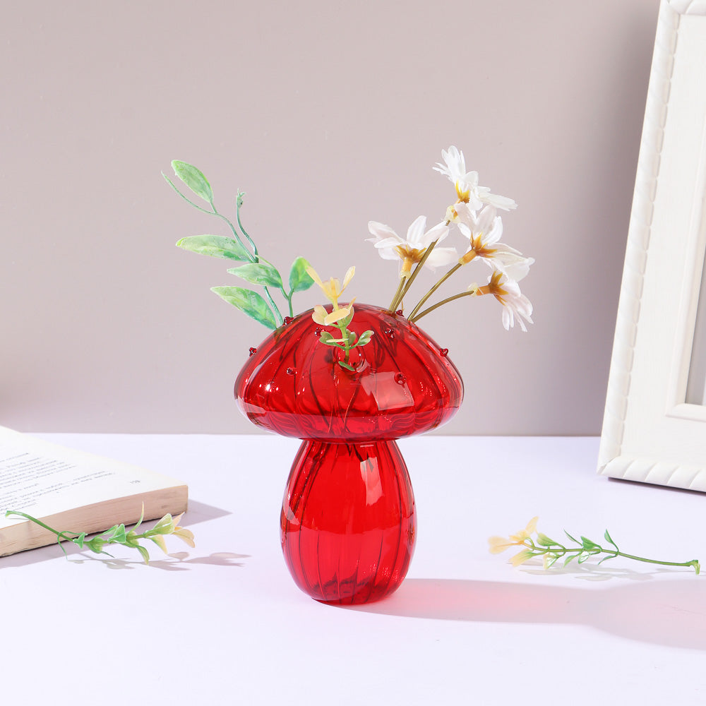 Vase en Verre - NordicMushroomVase™ - Rouge