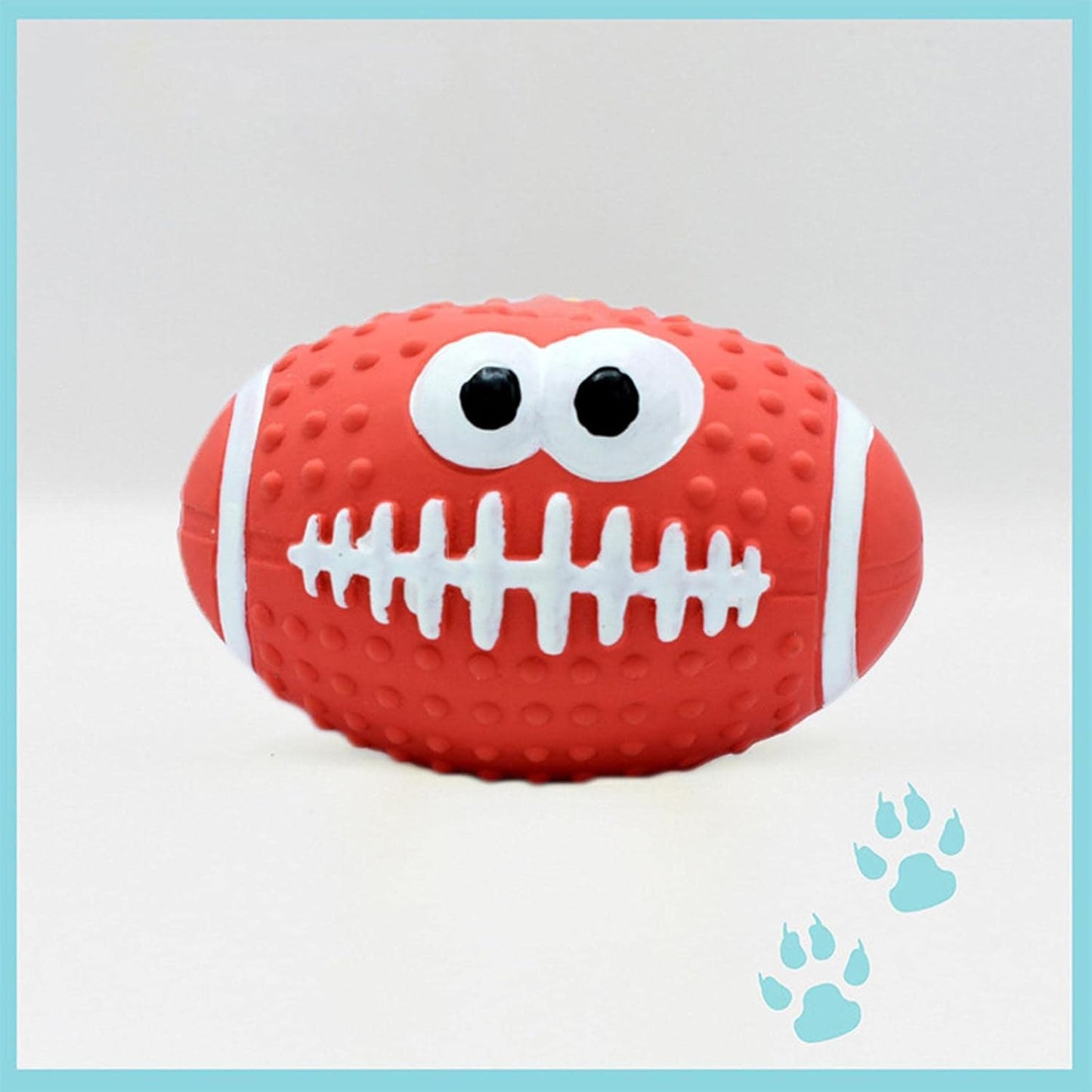 Balle pour Chien - DogBallLatex™ - Rugby Rouge