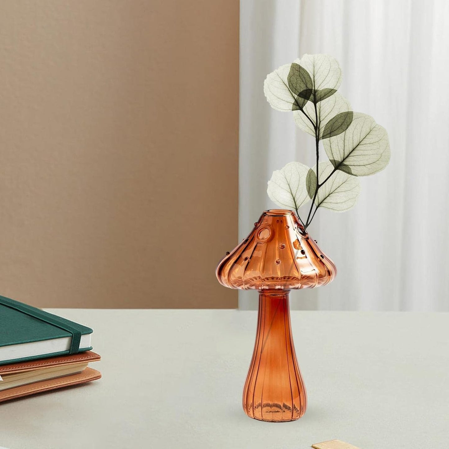 Vase en Verre - NordicMushroomVase™ - Marron