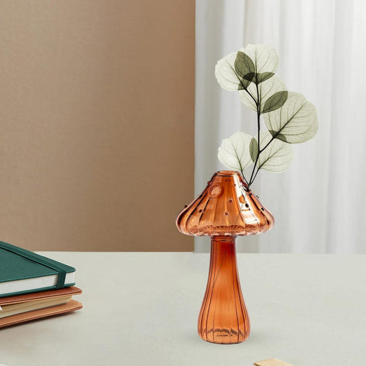 Vase en Verre - NordicMushroomVase™ - Marron