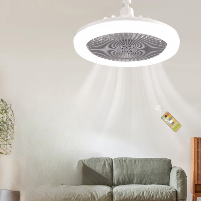 Ventilateur au Plafond - LumiFan™ - Gris avec Télécommande