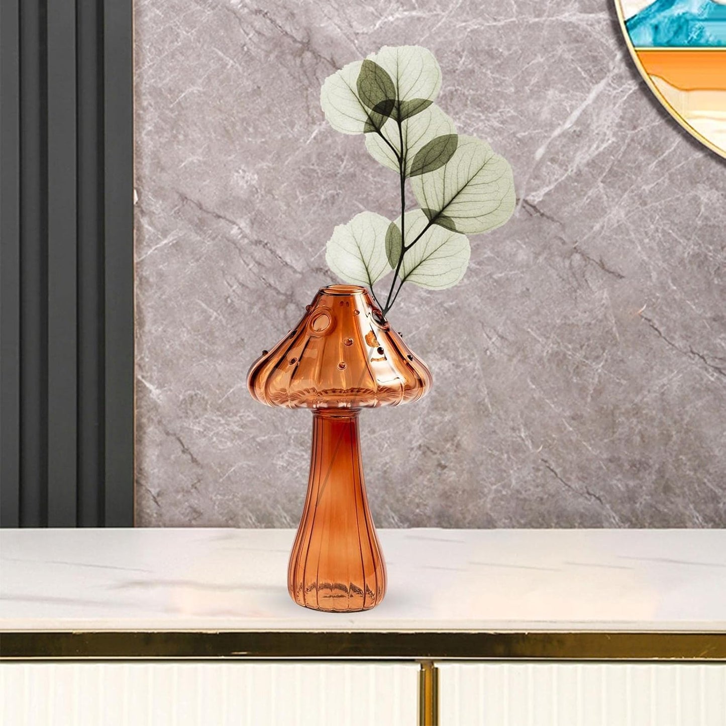 Vase en Verre - NordicMushroomVase™ - Marron