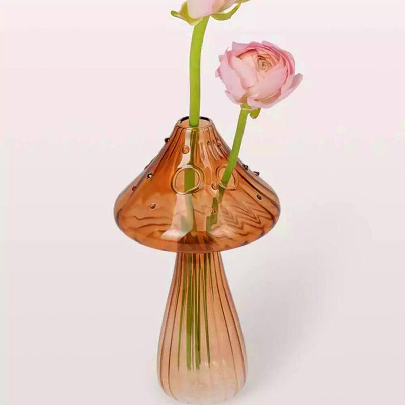 Vase en Verre - NordicMushroomVase™ - Marron