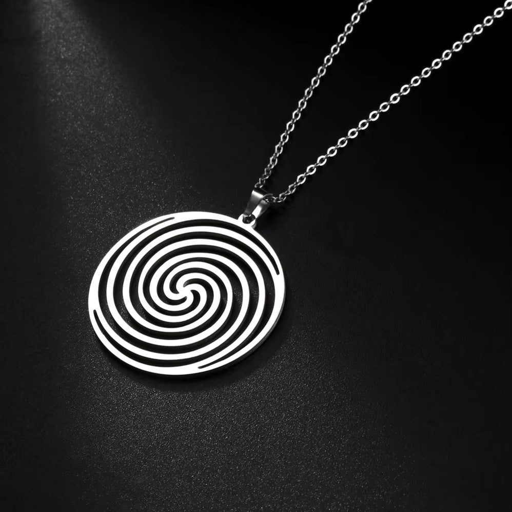 Bijoux Spirituel - NecklaceHealingEnergy™ - Argent Spirale Ronde