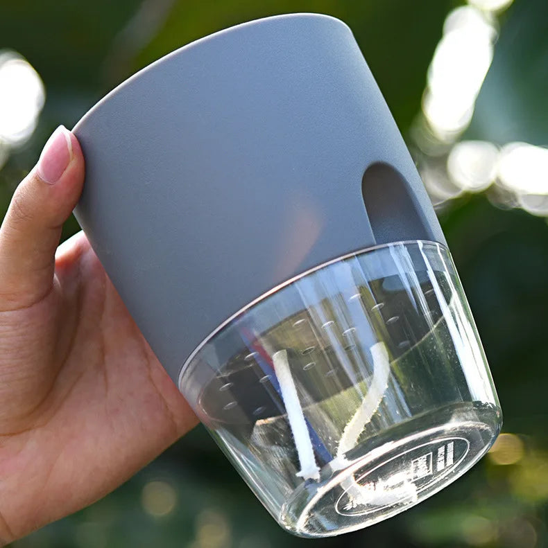 TransparentPot™ - Transparent pot flower injection