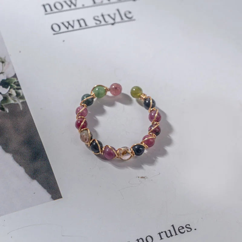 Bague en Pierre - HealingStoneRing™ - Orbe Multicolore