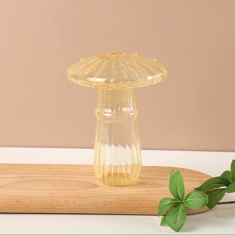 Vase en Verre - NordicMushroomVase™ - Jaune