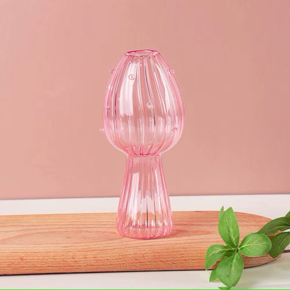 Vase en Verre - NordicMushroomVase™ - Rose