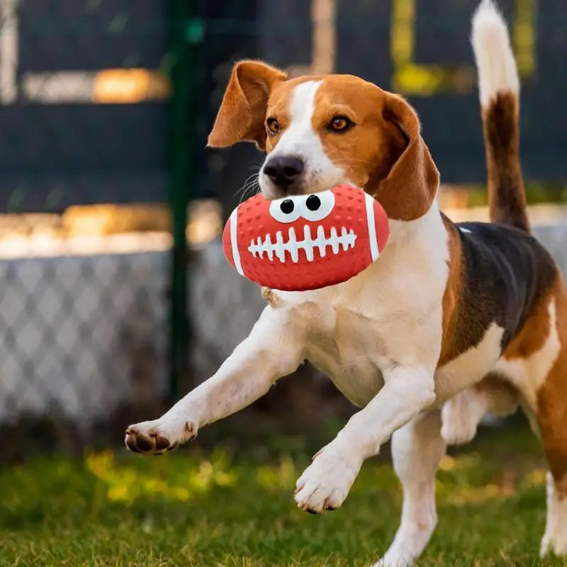 Balle pour Chien - DogBallLatex™ - Rugby Rouge