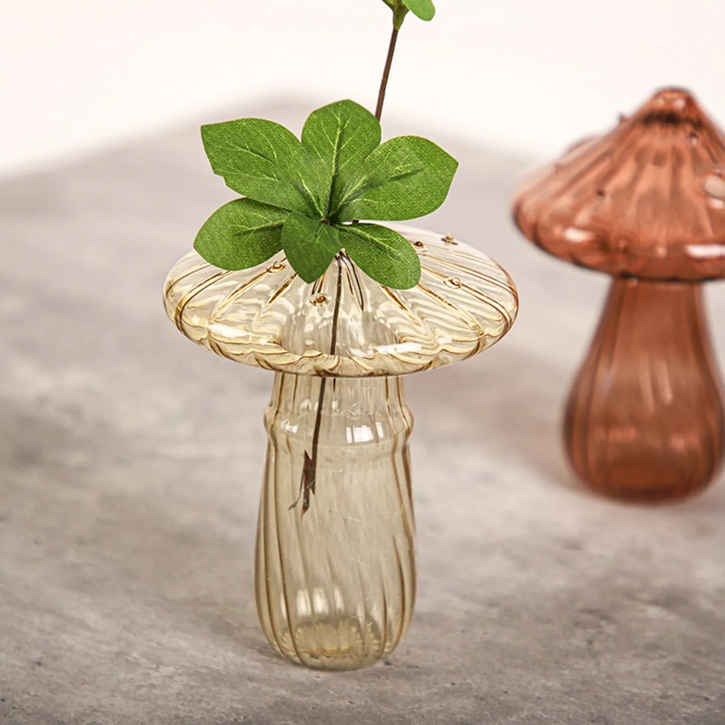 Vase en Verre - NordicMushroomVase™ - Jaune