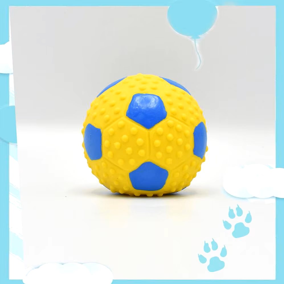 Balle pour Chien - DogBallLatex™ - Baseball Jaune