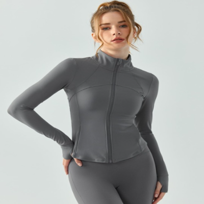 Veste de sport - WomenYogaSuit™ - Gris