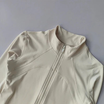 Veste de sport - WomenYogaSuit™ - Beige