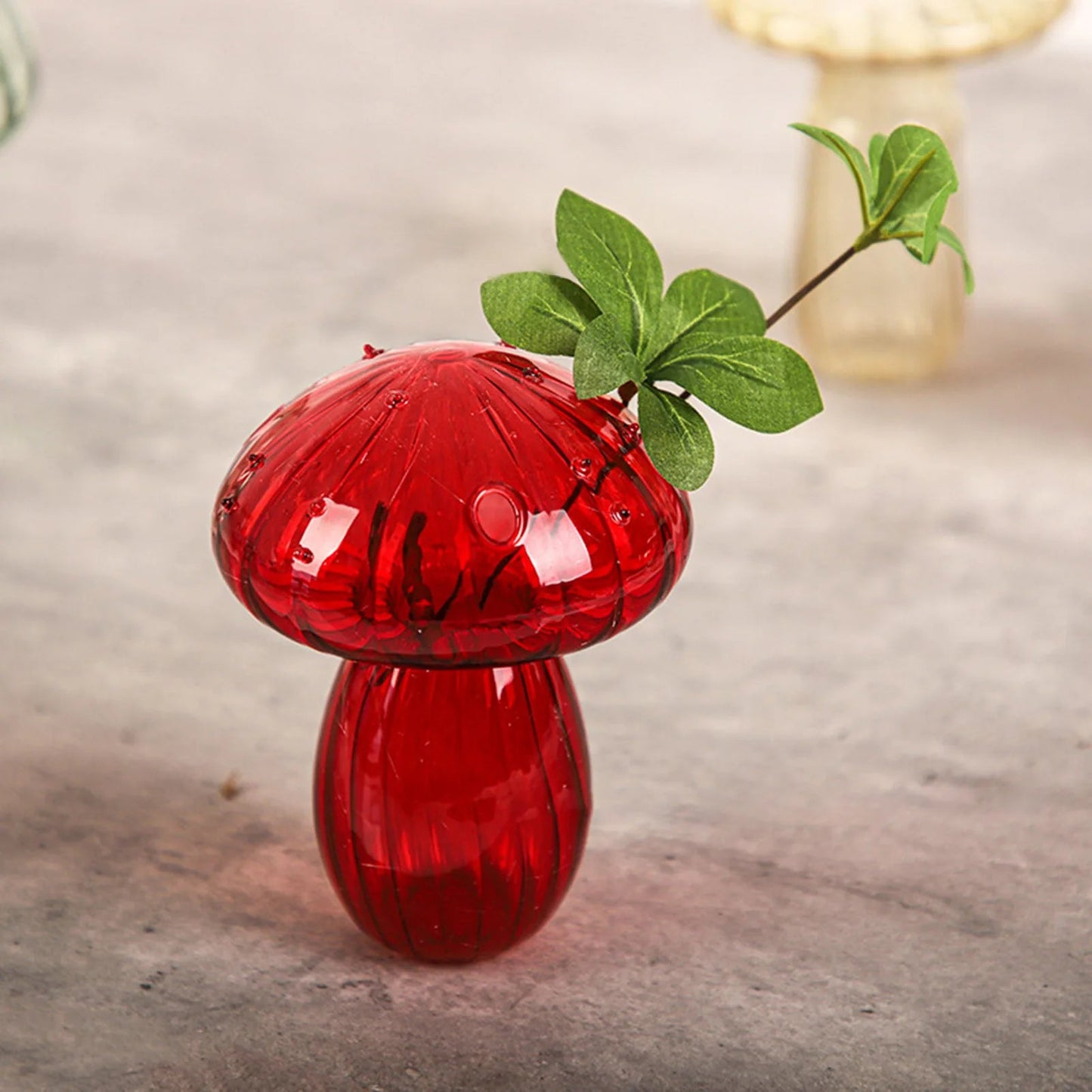 Vase en Verre - NordicMushroomVase™ - Rouge