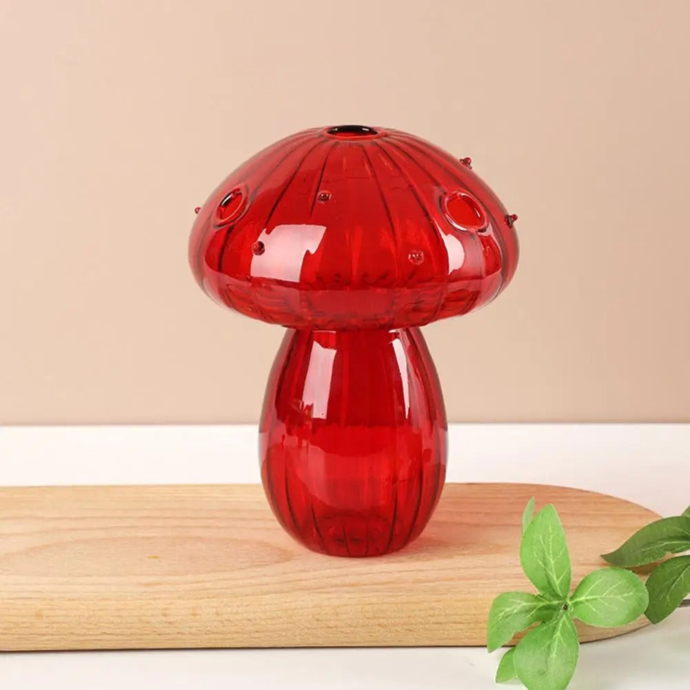 Vase en Verre - NordicMushroomVase™ - Rouge