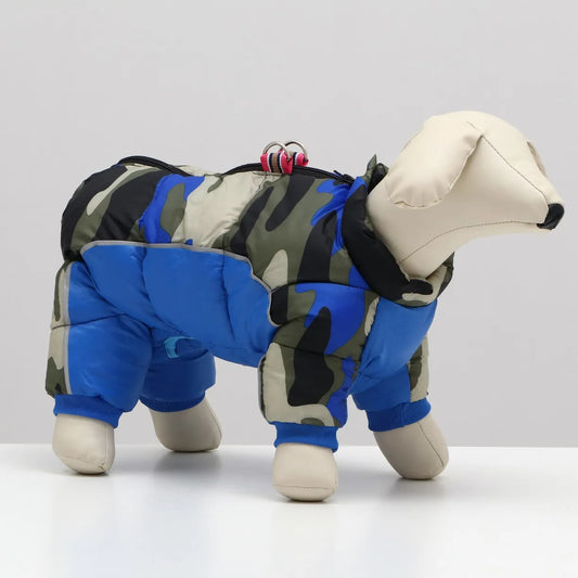 Doudoune pour Chien - WinterDogWarmJacket™ - Bleu Marine