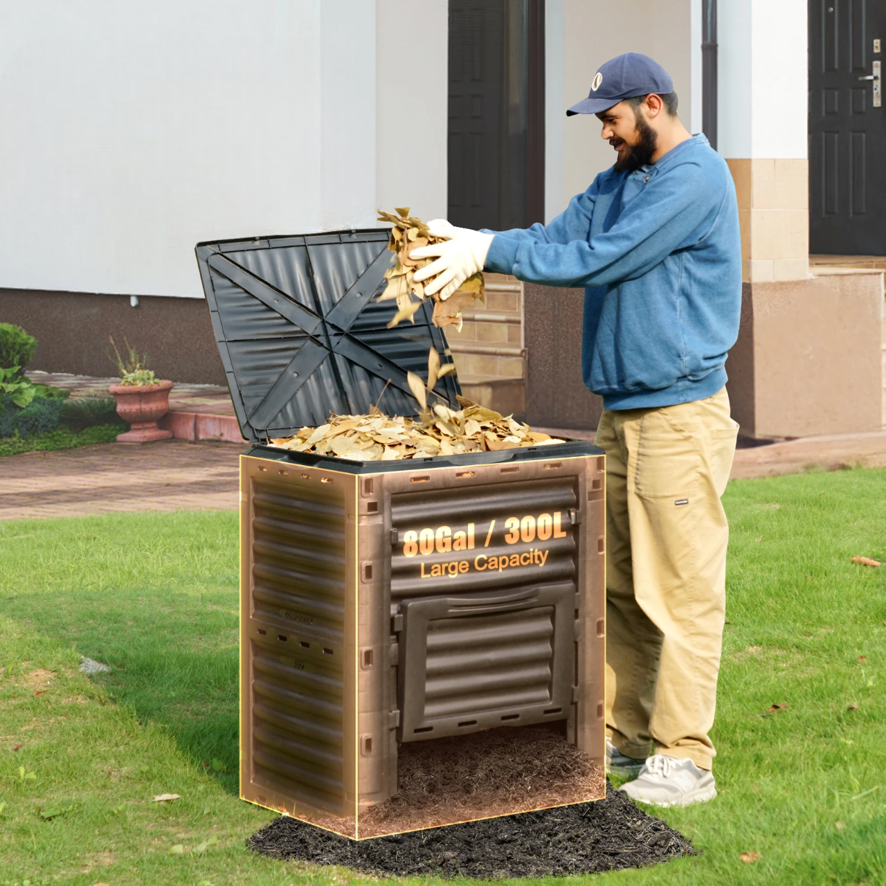 Composteur de Jardin - GardenCompost™ - Cube