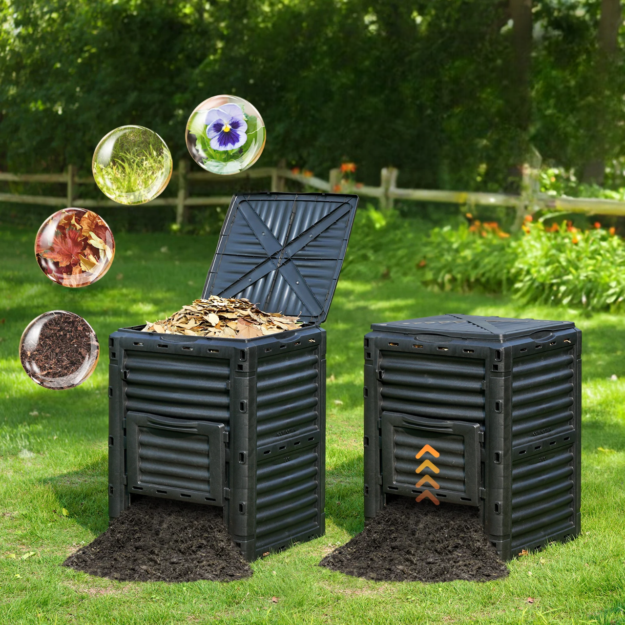 Composteur de Jardin - GardenCompost™ - Cube