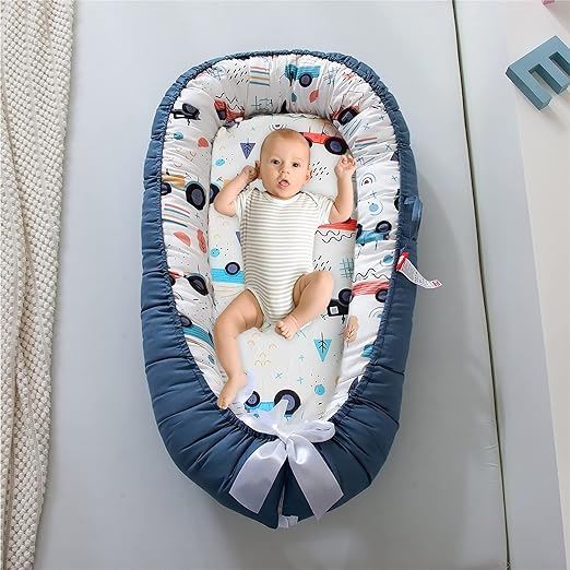 Berceau Bébé - NidPortableBébé™- Voiture Bleue