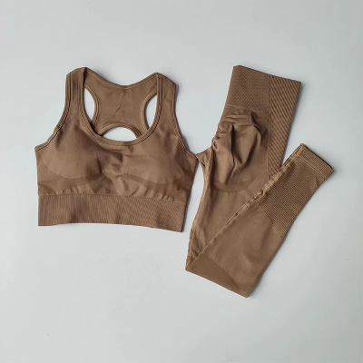 Vêtements de sport femme - WomenTrackSuit™ - Marron